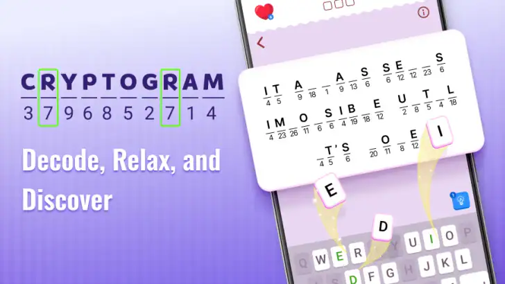 PlaySimple Cryptogram feature graphic