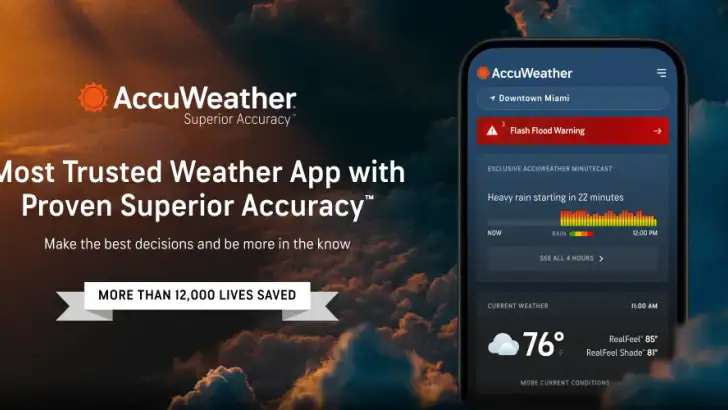 AccuWeather Vejret feature graphic