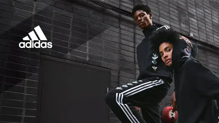 adidas: shop sneakers og tøj feature graphic