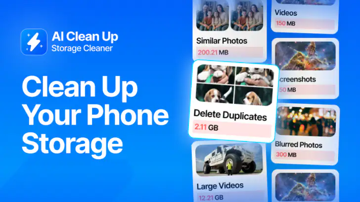 AI Clean Up: Storage Cleaner feature graphic