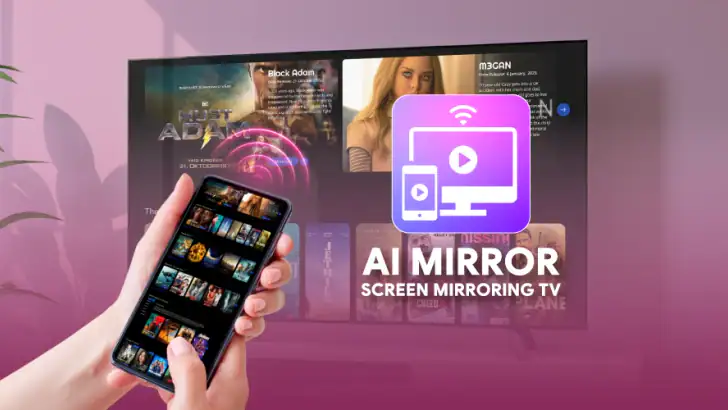 AI Mirror: Screen Mirroring TV feature graphic