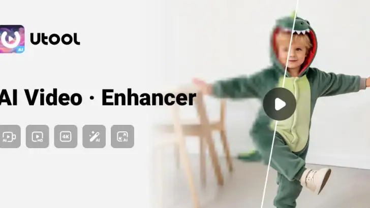 AI Video Enhancer - Utool feature graphic
