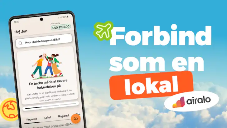 Airalo: eSIM Rejser & internet feature graphic