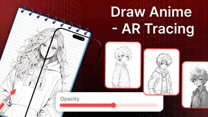 AR Draw Sketch : Trace Art 3D feature graphic