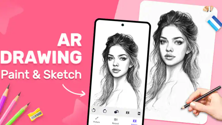 AR Tegning Paint Skitse feature graphic