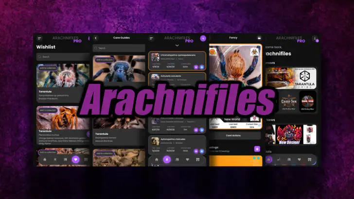 Arachnifiles: Pet Tracker feature graphic