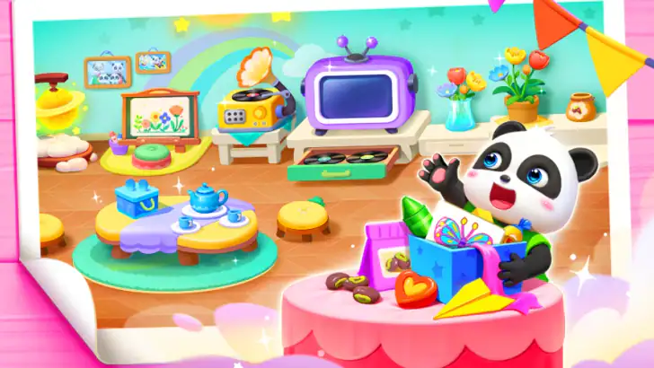 Baby Panda's House Games feature graphic