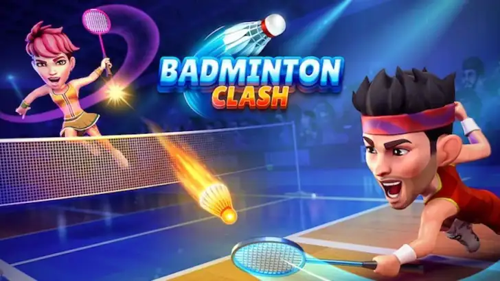 Badminton Clash 3D feature graphic