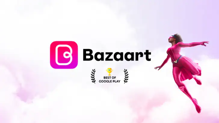 Bazaart AI Photo Editor Design feature graphic