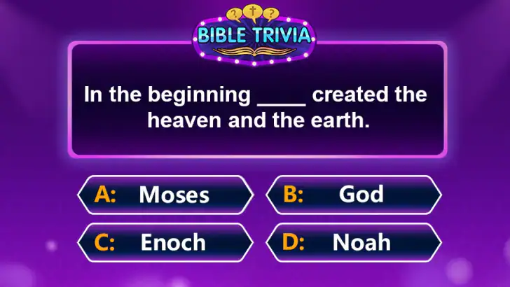 Bible Trivia - Word Quiz Game feature graphic