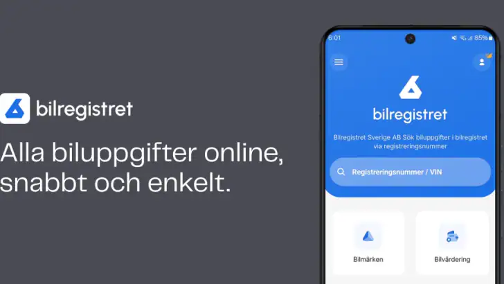 Bilregistret feature graphic