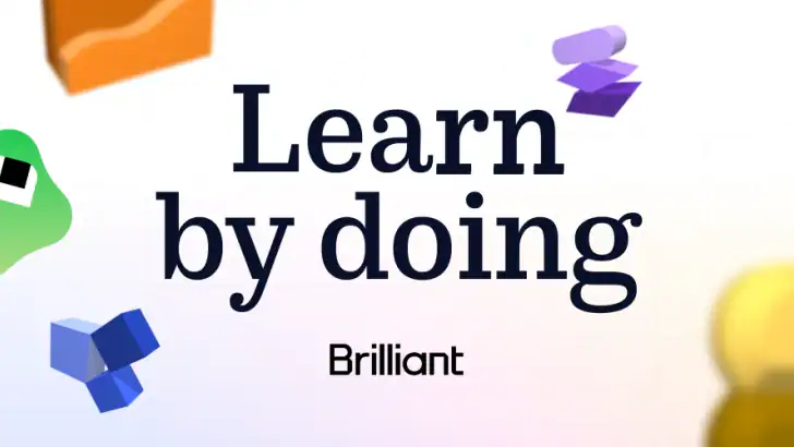 Brilliant: Learn by doing feature graphic