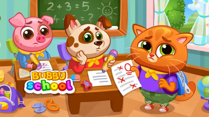 Bubbu School – mine søde dyr feature graphic