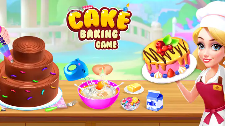 Cake Maker & Cake Baking Games feature graphic