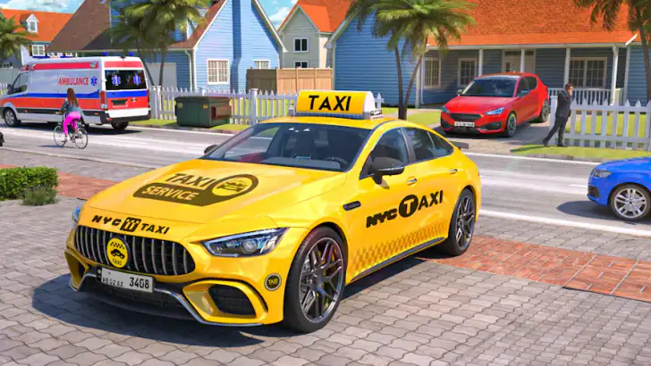 Car Driving Taxi Simulator feature graphic