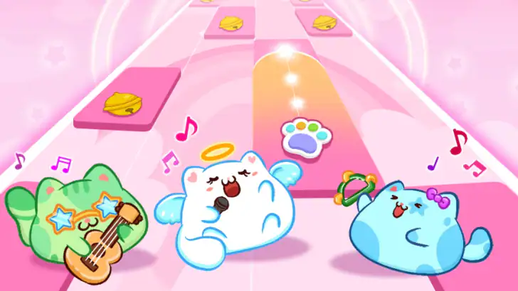 Cat Tiles: Cute Piano Game feature graphic