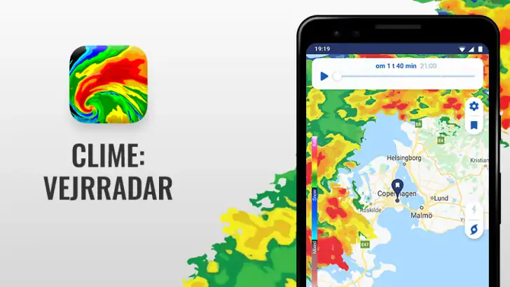 Clime: Vejrradar feature graphic