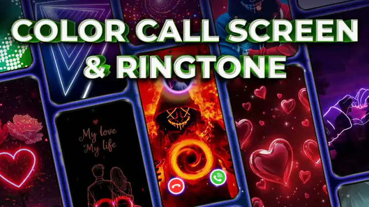 Color Call Screen & Ringtone feature graphic