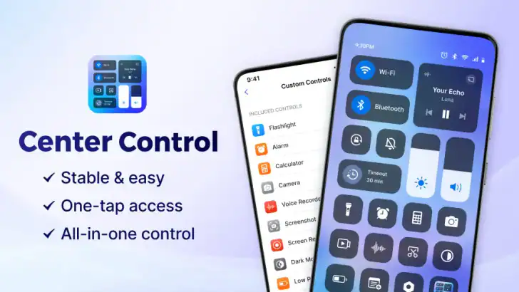 Control Center - Stable & Easy feature graphic