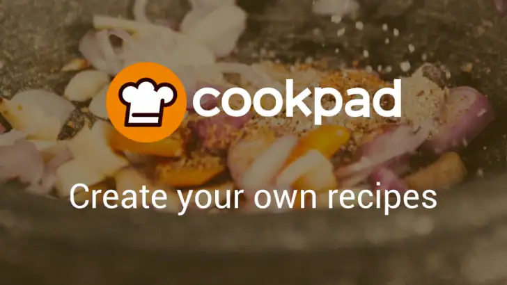 Cookpad recipes, homemade food feature graphic