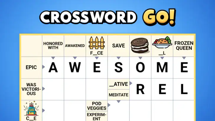 Crossword Go! feature graphic