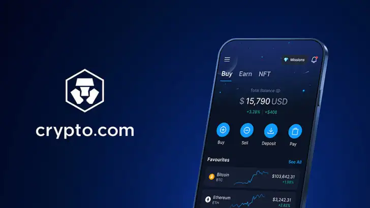 Crypto.com - Køb Bitcoin, CRO feature graphic