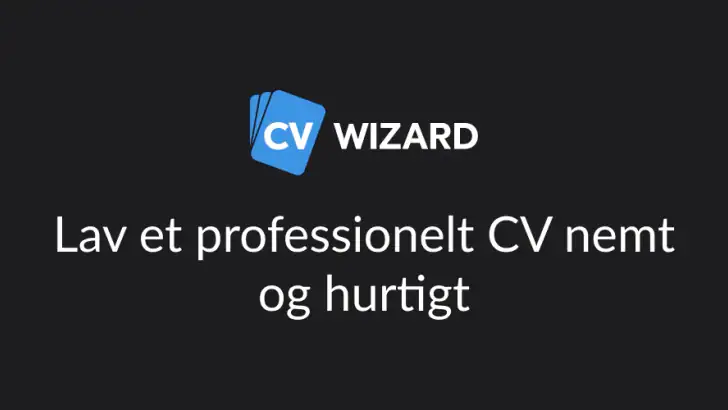 CVwizard: Lav CV online med AI feature graphic