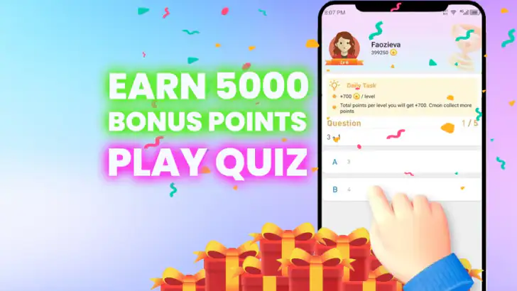 Dget Quiz: Daily Task, LevelUp feature graphic