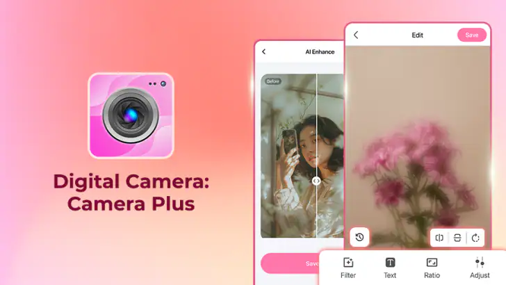 Digital Camera: Camera Plus feature graphic