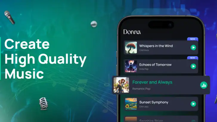Donna AI Song & Music Maker feature graphic
