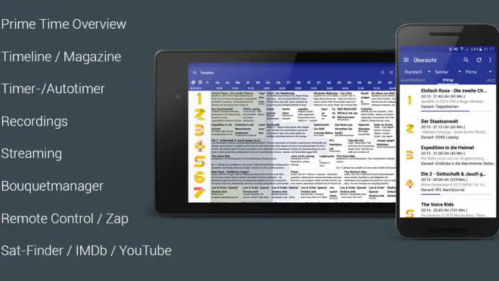 dream EPG Premium feature graphic