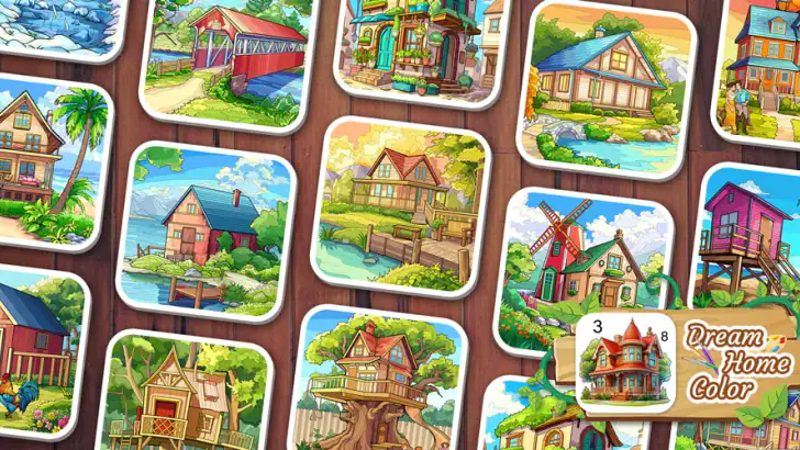 Dream Home Coloring book feature graphic