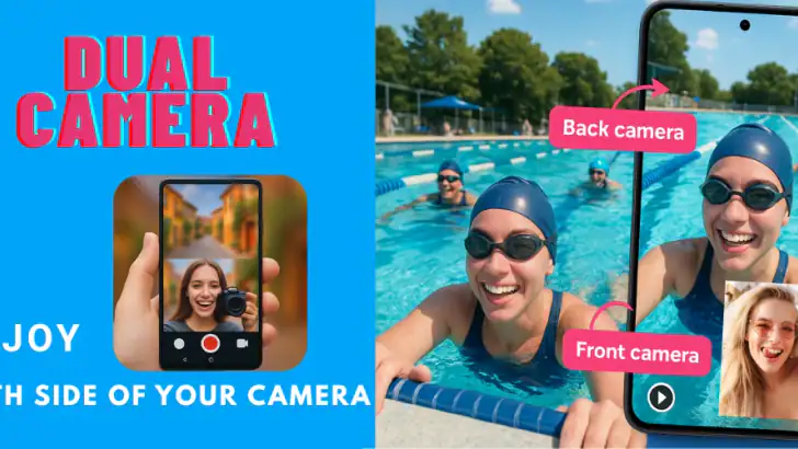 Dual Camera Front & Back feature graphic