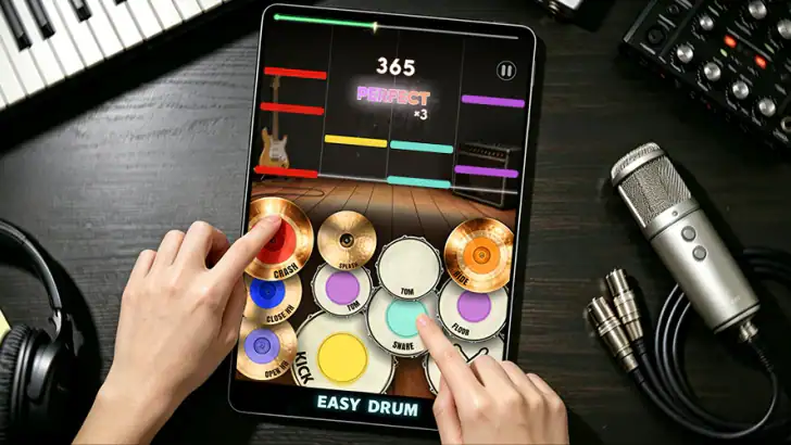 Easy Drum - Real Music Drum feature graphic