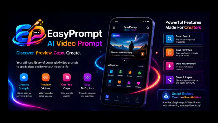 Easy Prompt - Ai Video Prompt feature graphic