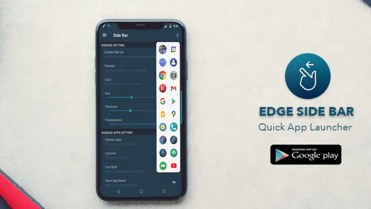 Edge Side Bar - App Shortcuts feature graphic