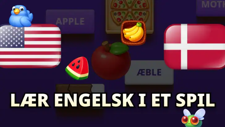Engelsk med Momo feature graphic