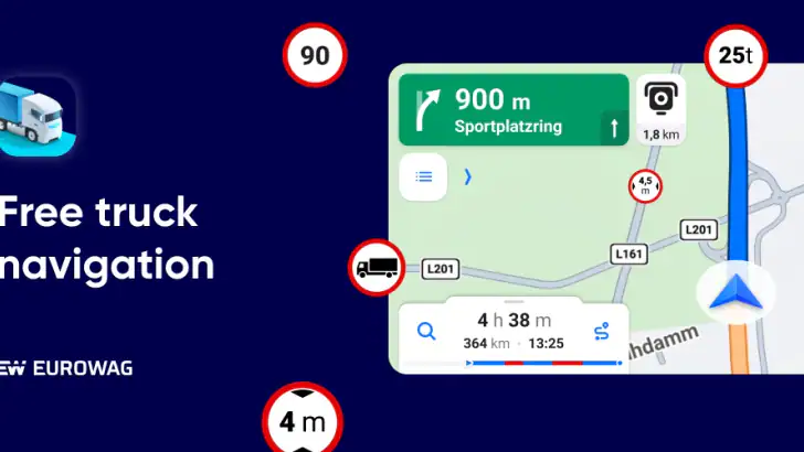 Eurowag Navigation - Truck GPS feature graphic