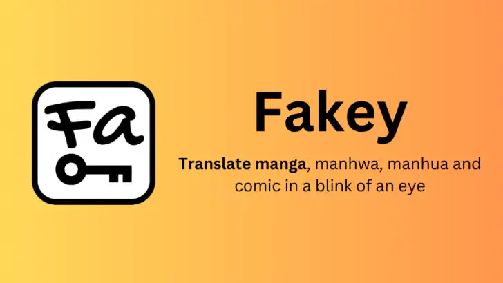 Fakey - Manga Translator feature graphic