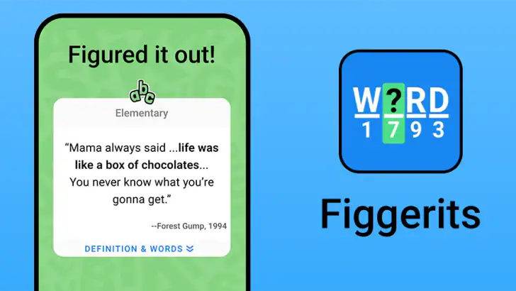Figgerits - Word Puzzle Game feature graphic