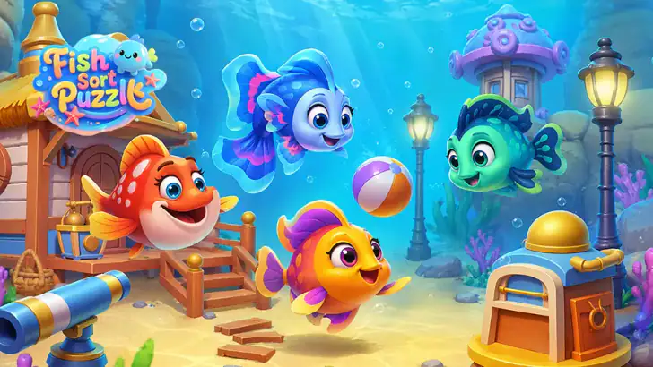 Fish Sort Puzzle: Match Games feature graphic
