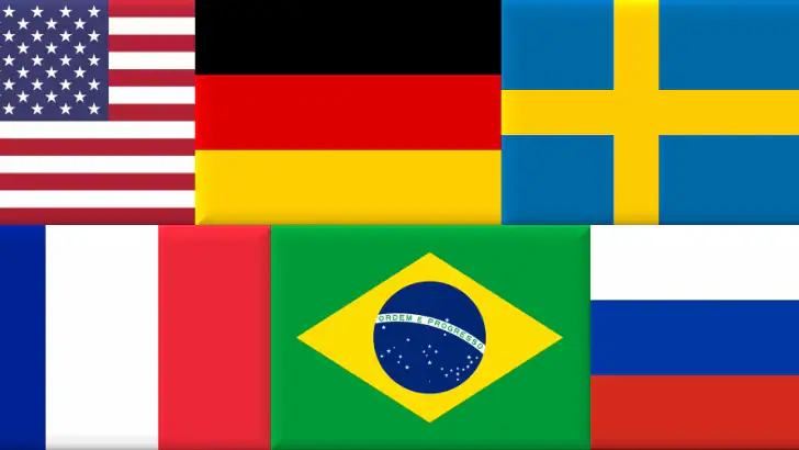 Flag fra alle lande i verden feature graphic