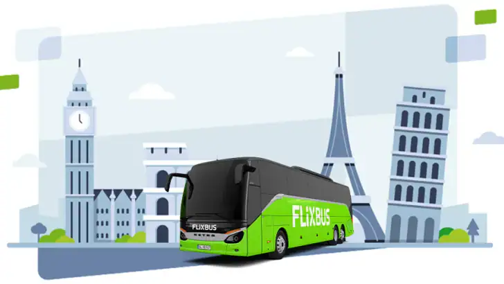 FlixBus: Bestil busbilletter feature graphic
