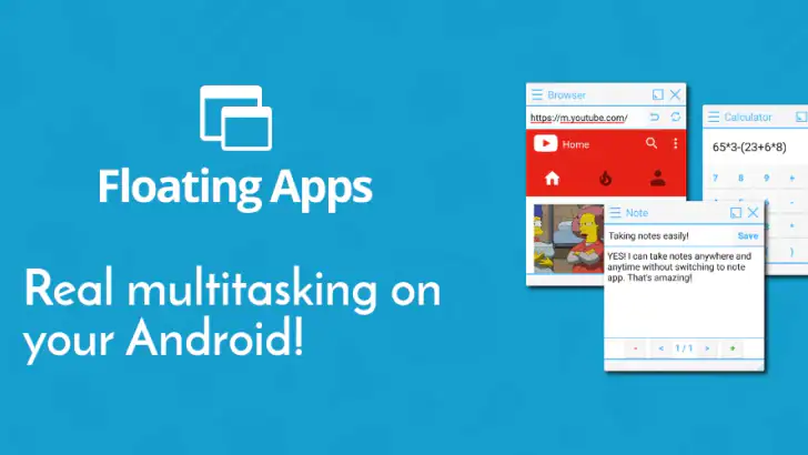 Floating Apps (multitasking) feature graphic