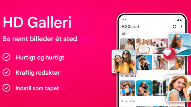 Galleri - fotogalleri, album feature graphic