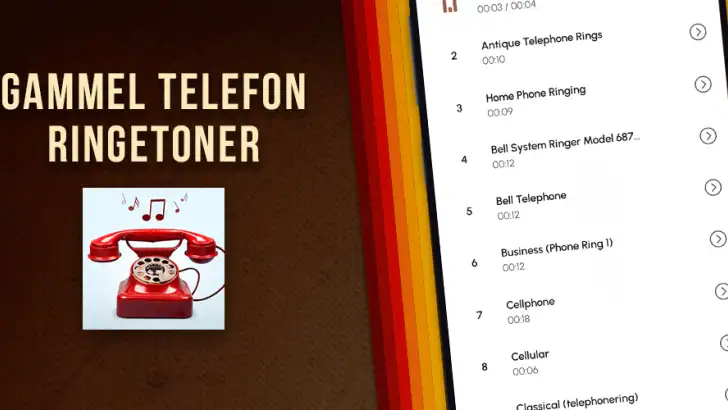 Gammel Telefon Ringetoner feature graphic