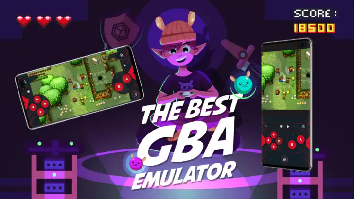 GBA Emulator: Classic Gameboy feature graphic