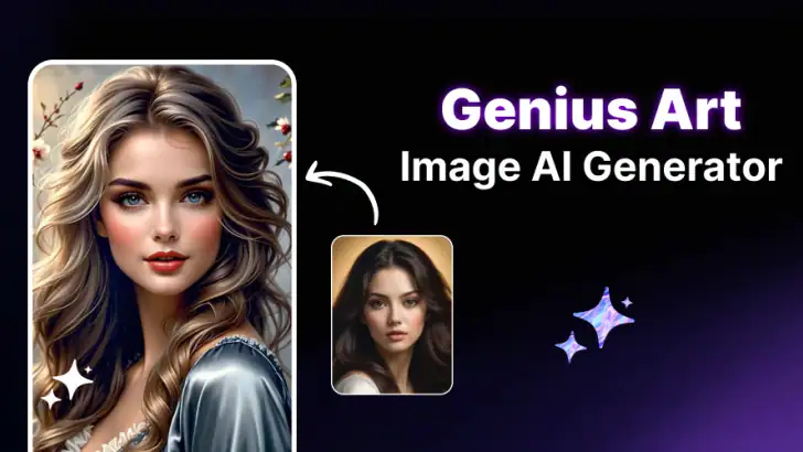 Genius Art: Image AI Generator feature graphic