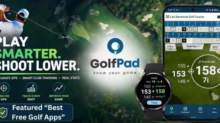 Golf Pad: Golf GPS & Scorecard feature graphic