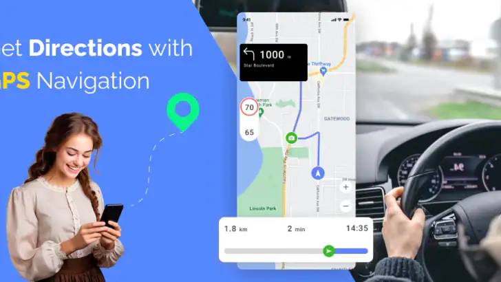 GPS-navigation: GPS, kort feature graphic